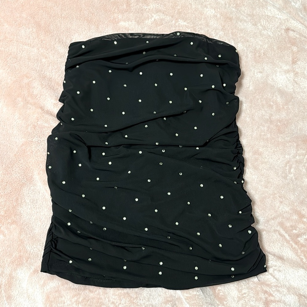 Story On Black Studded Mini Skirt